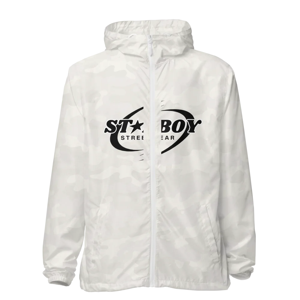Unisex Lightweight Zip Up Windbreaker